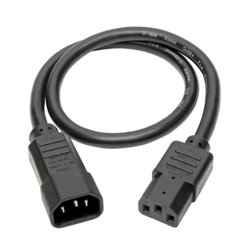 Tripp Lite P005-002 power cable Black 24" (0.61 m) C14 coupler C13 coupler
