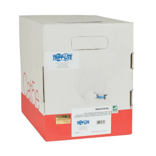 Tripp Lite N024-01K-BL networking cable Blue 12000" (304.8 m) Cat5e U/UTP (UTP)