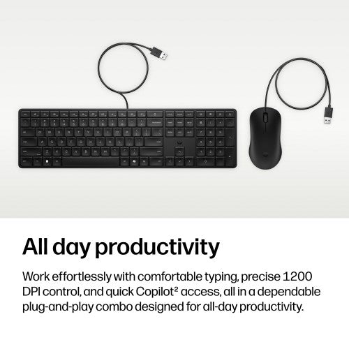 HP 175C Wired Mouse and Keyboard Combo