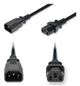 AddOn Networks ADD-C142C13C14G5FBK power cable Black 59.1" (1.5 m) IEC C14 IEC C13