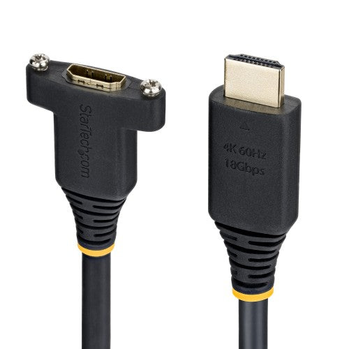 StarTech.com HDMI2PNLFM-2M HDMI cable 78.7" (2 m) HDMI Type A (Standard) Black