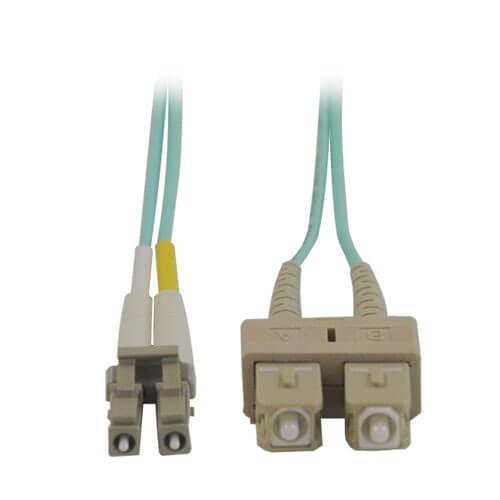 Tripp Lite N816-03M InfiniBand/fibre optic cable 118.1" (3 m) 2x SC 2x LC Beige, Turquoise