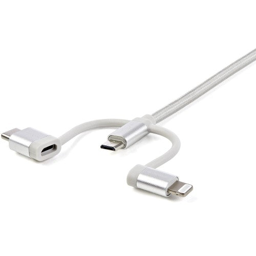 StarTech.com LTCUB6GR USB cable USB 2.0 70.9" (1.8 m) USB A Micro-USB B 0.48 Gbit/s Silver