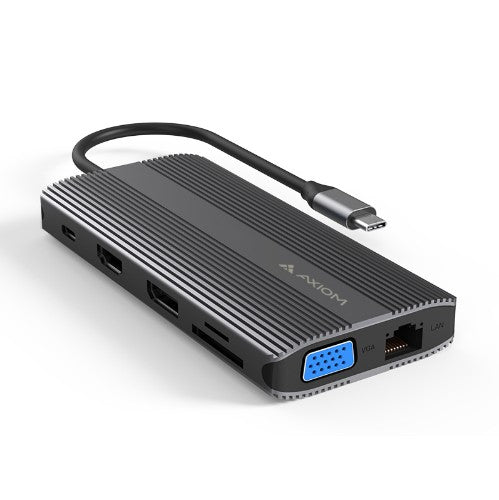 Axiom 12N1CHD90W-AX interface hub USB Type-C Black