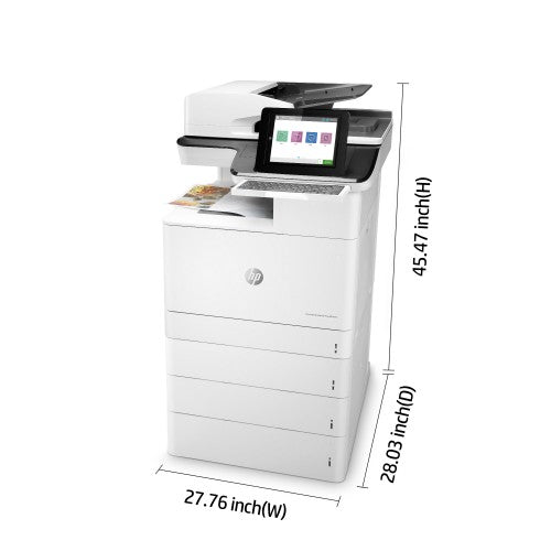 HP Color LaserJet Enterprise Flow LaserJet Enterprise Flow M776z Wireless Multifunction Color Printer, Copier, Scanner; Duplex
