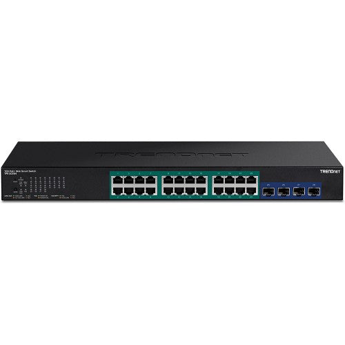 Trendnet TPE-30284 network switch Managed L2/L4 Gigabit Ethernet (10/100/1000) Power over Ethernet (PoE) 1U Black