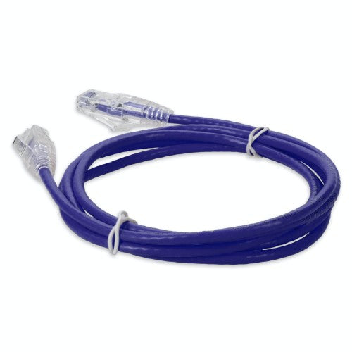 AddOn Networks ADD-5FSLCAT6A-PE networking cable Purple 59.8" (1.52 m) Cat6a U/UTP (UTP) Round