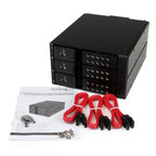 StarTech.com HSB3SATSASBA disk array 0 TB Black