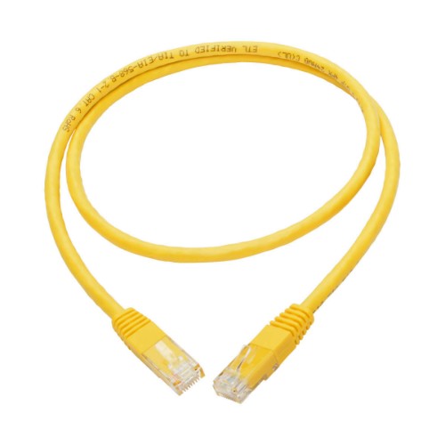 Tripp Lite N200-003-YW networking cable Yellow 35.4" (0.9 m) Cat6 U/UTP (UTP)