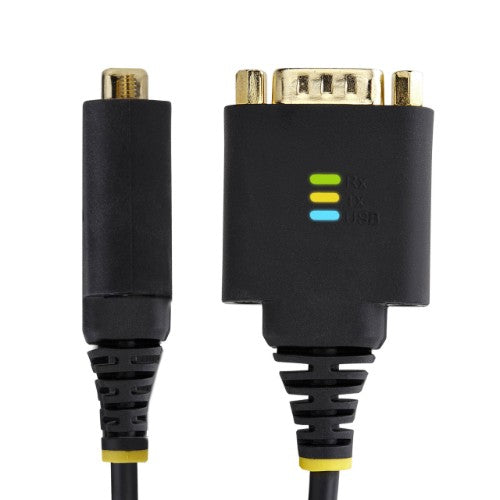 StarTech.com 1P1FFC-USB-SERIAL serial cable Black 11.8" (0.3 m) USB Type-A DB-9