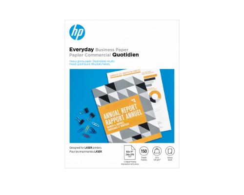 HP Everyday Business Paper Glossy 32 lb 8.5 x 11 in. (216 x 279 mm) 150 sheets