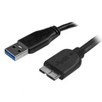 StarTech.com USB3AUB2MS USB cable USB 3.2 Gen 1 (3.1 Gen 1) 78.7" (2 m) USB A Micro-USB B 5 Gbit/s Black