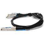 AddOn Networks 470-ABQF-AO InfiniBand/fibre optic cable 78.7" (2 m) QSFP28 4x SFP28 Black