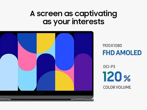 Samsung Galaxy Book5 360 Intel Core Ultra 7 256V Hybrid (2-in-1) 15.6" Touchscreen Full HD 16 GB LPDDR5x-SDRAM 512 GB SSD Wi-Fi 7 (802.11be) Windows 11 Pro Gray