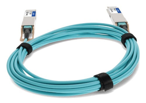 AddOn Networks AOC-D-D-400G-7M-AO InfiniBand/fibre optic cable 275.6" (7 m) QSFP-DD Aqua color