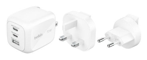 Belkin WCH018FQWH mobile device charger Universal White AC Fast charging Indoor
