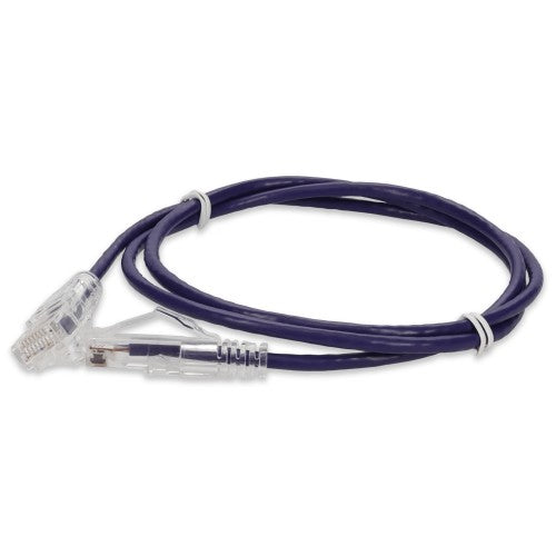 AddOn Networks ADD-0-5FSLCAT6A-PE networking cable Purple 5.91" (0.15 m) Cat6a U/UTP (UTP) Round