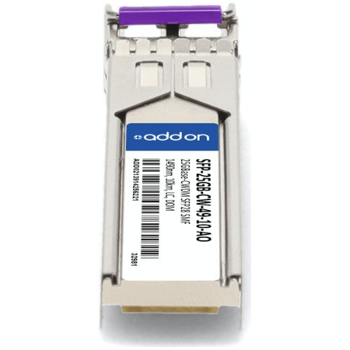 AddOn Networks SFP-25GB-CW-49-10-AO network transceiver module Fiber optic 25000 Mbit/s SFP28 1490 nm