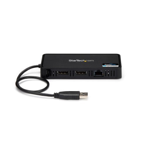 StarTech.com USBA2DPGB laptop dock/port replicator Wired USB 3.2 Gen 1 (3.1 Gen 1) Type-A Black