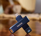 SanDisk iXpand USB flash drive 256 GB USB Type-C / Lightning 3.2 Gen 1 (3.1 Gen 1) Blue