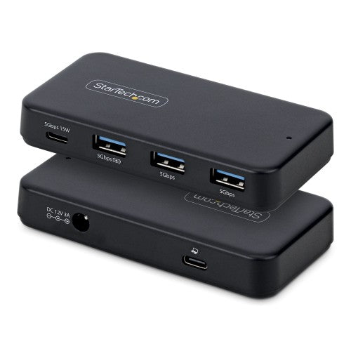 StarTech.com 311NA-USB-HUB interface hub USB 3.2 Gen 1 (3.1 Gen 1) Type-C 5000 Mbit/s Black