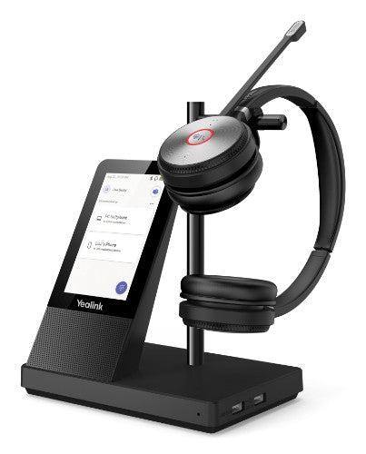 Yealink WH66 Dual Teams Personal audio conferencing system Wireless Head-band Office/Call center USB Type-A Bluetooth Charging stand Black
