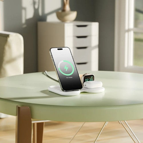 ALOGIC AL31WCPA-WH mobile device charger Smartphone, Headphones, Smartwatch White USB Wireless charging Fast charging Indoor
