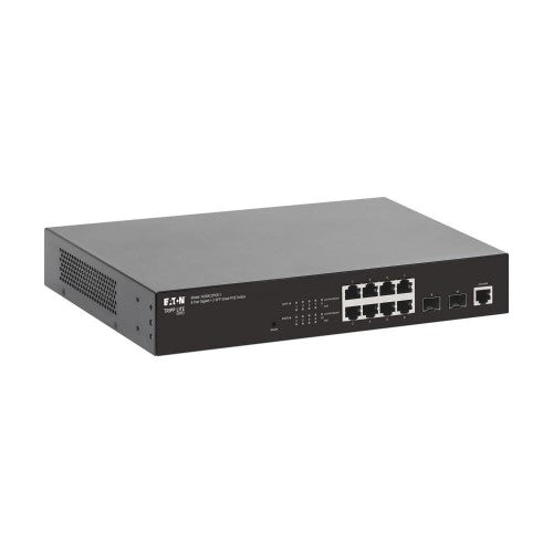 Eaton NGS8C2POE-1 network switch Managed L2 Gigabit Ethernet (10/100/1000) Power over Ethernet (PoE) 1U Black