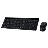 Adesso WKB-1400CB keyboard Mouse included Universal RF Wireless QWERTY US English Black