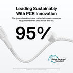 Belkin BoostCharge Pro USB cable USB 2.0 118.1" (3 m) USB C White