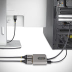 StarTech.com MST14DP122DP video cable adapter 11.8" (0.3 m) DisplayPort 2 x DVI Gray