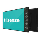 Hisense 55DM66D signage display Digital A-board 55" Wi-Fi 500 cd/m² Full HD Black Android 11 24/7