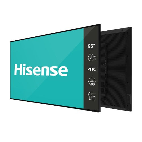 Hisense 55DM66D signage display Digital A-board 55" Wi-Fi 500 cd/m² Full HD Black Android 11 24/7