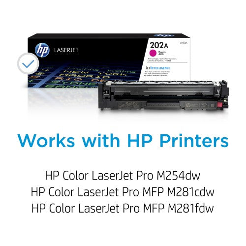 HP 202A Magenta Original LaserJet Toner Cartridge