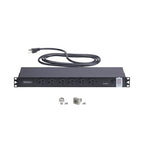 StarTech.com 1415B8H-RACK-PDU-SP power distribution unit (PDU) 14 AC outlet(s) 1U Black