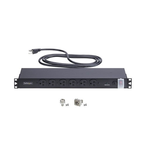 StarTech.com 1415B8H-RACK-PDU-SP power distribution unit (PDU) 14 AC outlet(s) 1U Black