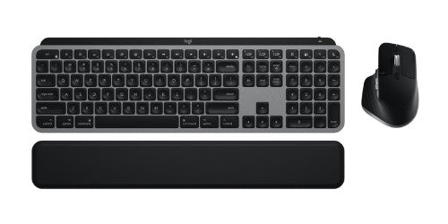 Logitech MX Keys S Combo for Mac keyboard Mouse included Home/Office RF Wireless + Bluetooth QWERTY US English Gray