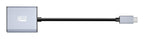 Adesso USB-C TO DISPLAY PORT ADAPTER 5.91" (0.15 m) USB Type-C DisplayPort Aluminum