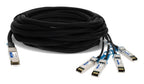 AddOn Networks QSFP-4SFP-PDAC1M-FT-AO InfiniBand/fibre optic cable 39.4" (1 m) QSFP+ 4x SFP+ DAC Black