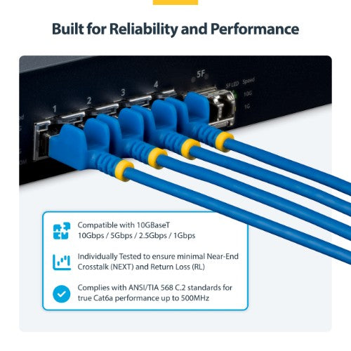 StarTech.com N6APATSTP34BLS-14FT networking cable Blue 169.3" (4.3 m) Cat6a U/FTP (STP)