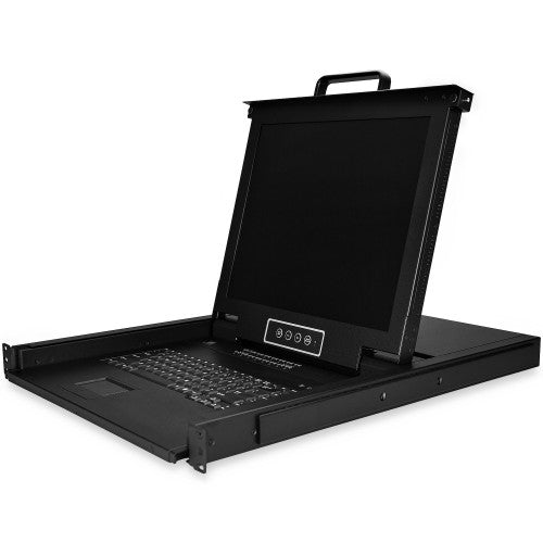 StarTech.com RKCONS1716K rack console 17" 1280 x 1024 pixels Steel Black 1U