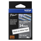 Brother TZESL251 label-making tape Black on white