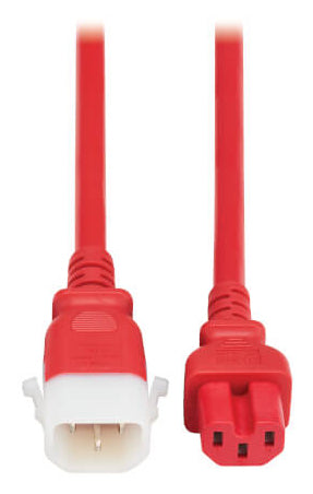 Eaton P018-E03-ARD-6 power cable Red 35.4" (0.9 m) C14 coupler C15 coupler