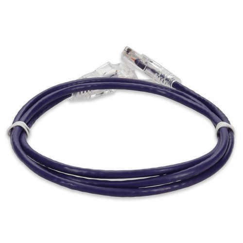 AddOn Networks ADD-7FSLCAT6A-PE networking cable Purple 83.9" (2.13 m) Cat6a U/UTP (UTP)