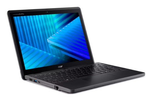 Acer TravelMate Spin B3 TMB312R-31-C45D Hybrid (2-in-1) 12.2" Touchscreen WUXGA 4 GB LPDDR5-SDRAM 128 GB eMMC Wi-Fi 7 (802.11be) Windows 11 Pro Education Black