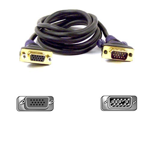 Belkin VGA Monitor Extension Cable 1.8m VGA cable 70.9" (1.8 m) Black
