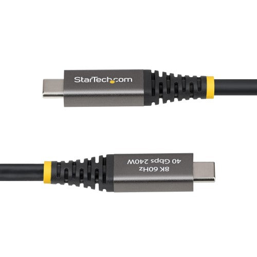 StarTech.com CC6FT40GUSB4GEN3 USB cable USB4 Gen 3x2 70.9" (1.8 m) USB C Black