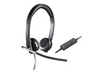 Logitech 981-000518 headphones/headset Wired Head-band Office/Call center Black