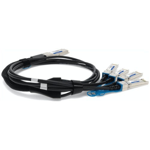 AddOn Networks ADD-Q28CIS28IN-P5M InfiniBand/fibre optic cable 196.9" (5 m) QSFP28 4x SFP28 Black