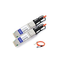 AddOn Networks PAN-QSFP-AOC-10M-AO Serial Attached SCSI (SAS) cable 393.7" (10 m) 40000 Gbit/s Stainless steel, Black